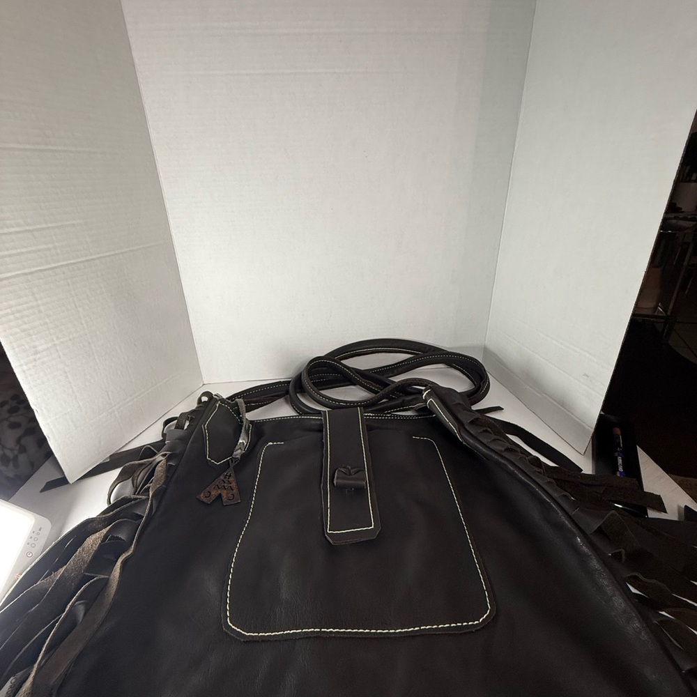 Western style Leather Crossbody Bag